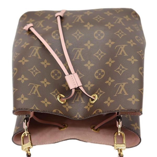 LOUIS VUITTON Neonoe MM Monogram Canvas Shoulder Bag Pink