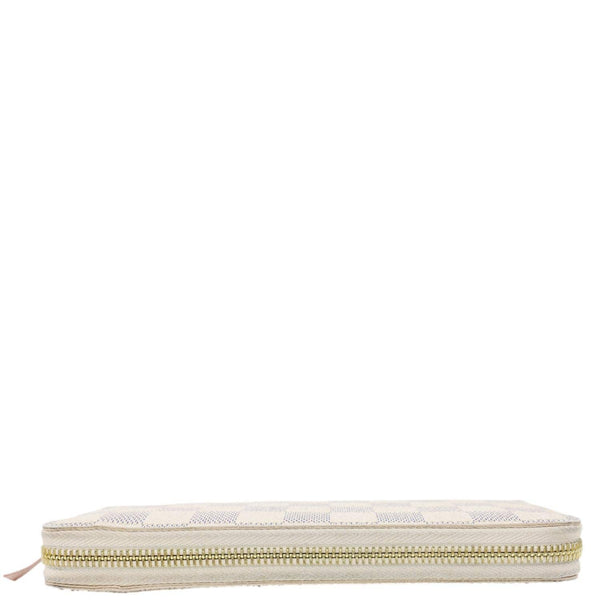 LOUIS VUITTON Clemence Damier Azur Wallet Rose Ballerine