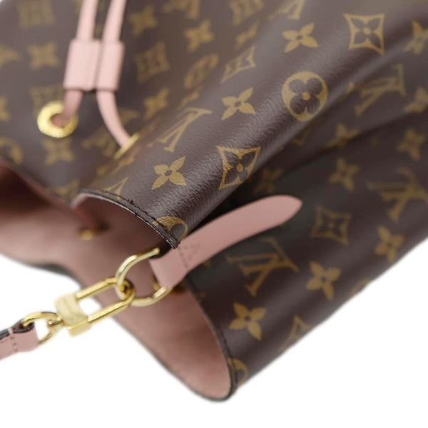 LOUIS VUITTON Neonoe MM Monogram Canvas Shoulder Bag Pink