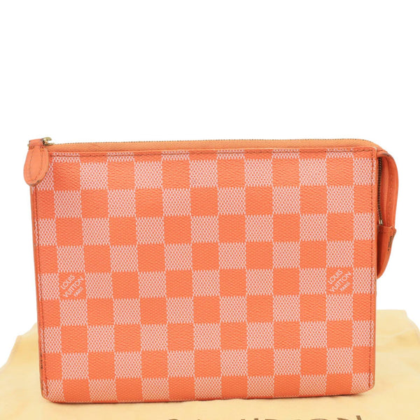 LOUIS VUITTON Element Damier Couleur Clutch Bag Piment