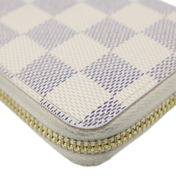 LOUIS VUITTON Clemence Damier Azur Wallet Rose Ballerine