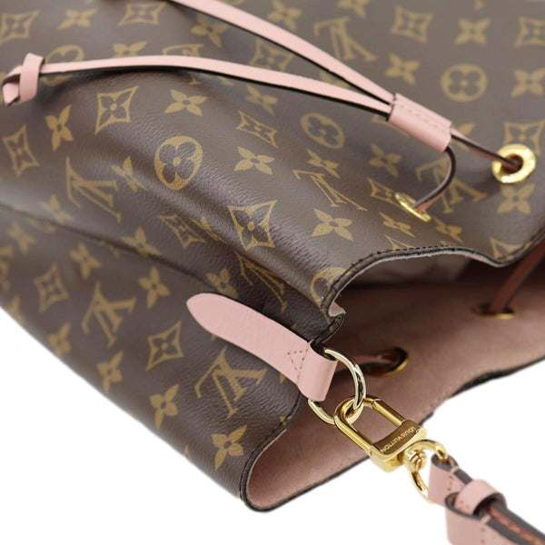 LOUIS VUITTON Neonoe MM Monogram Canvas Shoulder Bag Pink