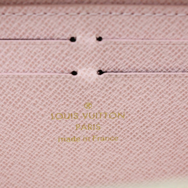 LOUIS VUITTON Clemence Damier Azur Wallet Rose Ballerine