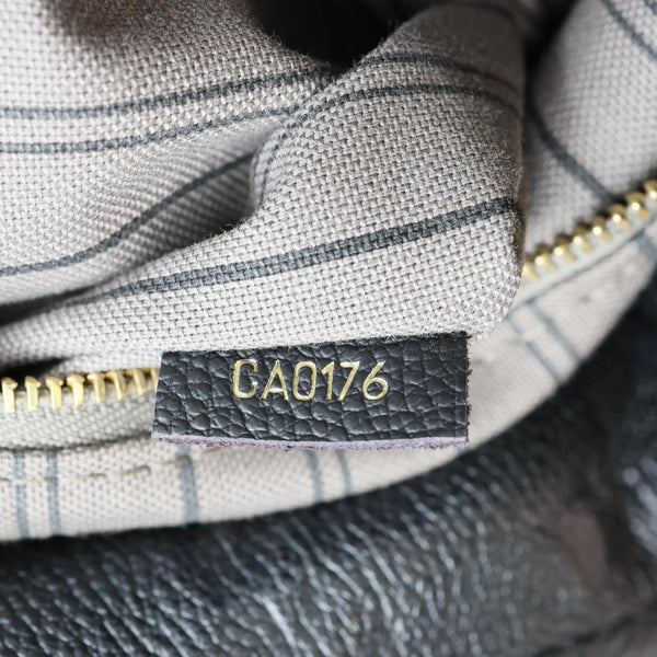 LOUIS VUITTON Artsy MM Monogram Empreinte Leather Hobo Bag Black