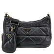 Prada System Re-edition Quilted Nappa Leather Shoulder Bag Black