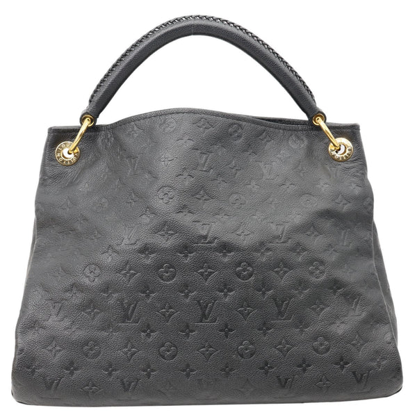 LOUIS VUITTON Artsy MM Monogram Empreinte Leather Hobo Bag Black