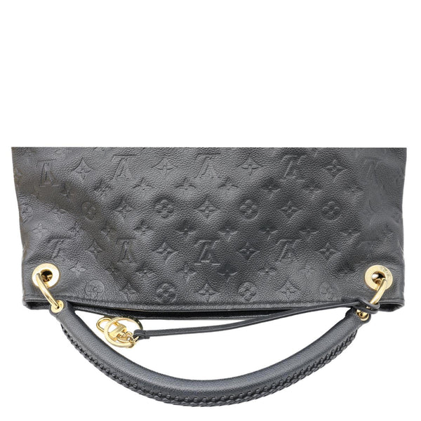 LOUIS VUITTON Artsy MM Monogram Empreinte Leather Hobo Bag Black