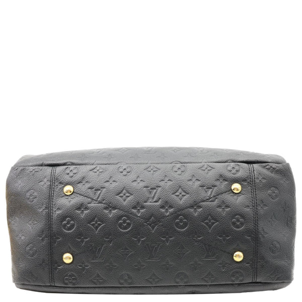 LOUIS VUITTON Artsy MM Monogram Empreinte Leather Hobo Bag Black