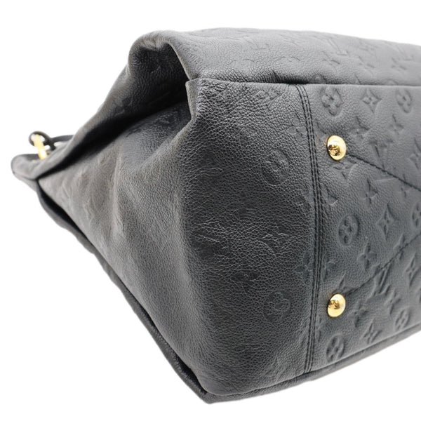 LOUIS VUITTON Artsy MM Monogram Empreinte Leather Hobo Bag Black