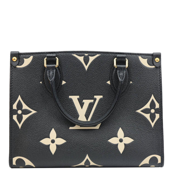 LOUIS VUITTON Onthego PM Monogram Empreinte Shoulder Bag Bicolor