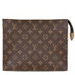LOUIS VUITTON Toiletry Pouch 26 Monogram Canvas Clutch Brown