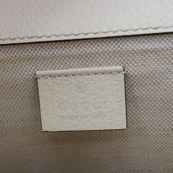 GUCCI Dionysus Small Dollar Calfskin Leather Shoulder Bag Cream 400249