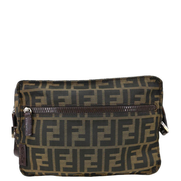 FENDI Zucca FF Canvas Vintage Messenger Bag Brown