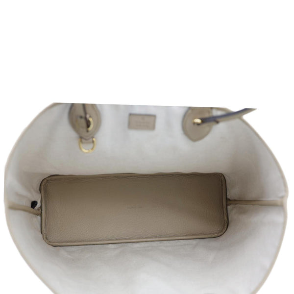 GUCCI Ophidia Dollar Calfskin GG Supreme Canvas Tote Bag Beige 739730