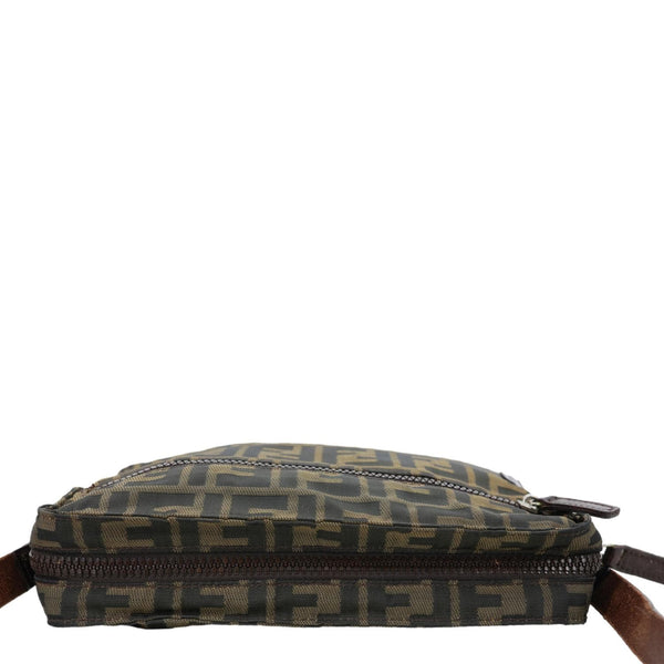 FENDI Zucca FF Canvas Vintage Messenger Bag Brown