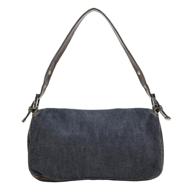 FENDI Denim Baguette Bag Blue