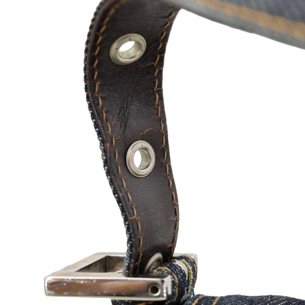 FENDI Denim Baguette Bag Blue