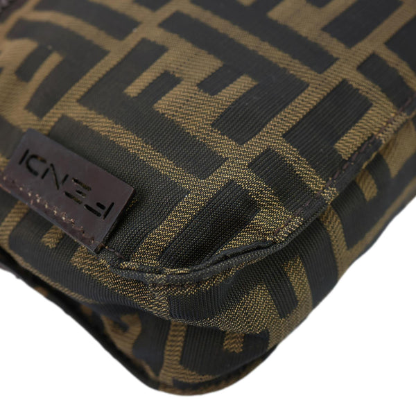 FENDI Zucca FF Canvas Vintage Messenger Bag Brown
