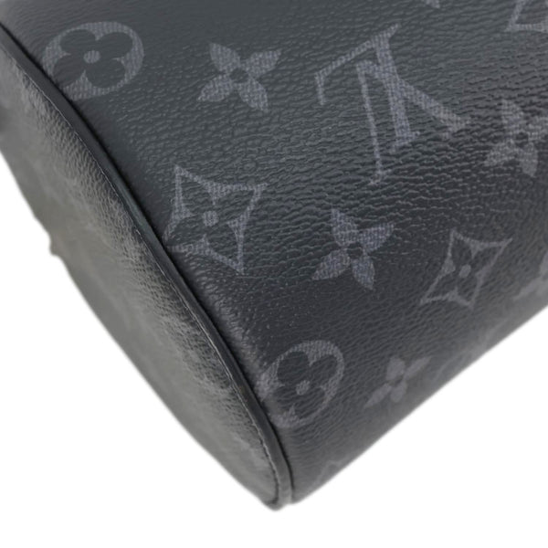 LOUIS VUITTON Polochon PM Soft Monogram Eclipse Canvas Crossbody Bag Black