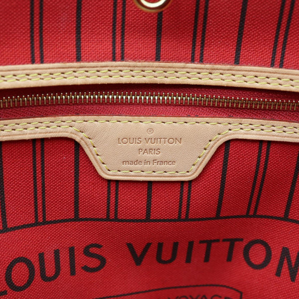 LOUIS VUITTON Neverfull MM Monogram Canvas Tote Bag Brown
