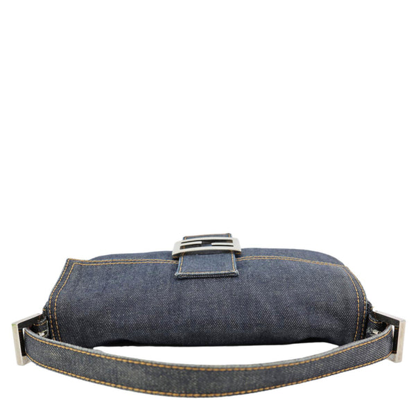 FENDI Denim Baguette Bag Blue