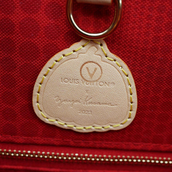 LOUIS VUITTON x Yayoi Kusama Onthego MM Monogram Canvas Shoulder Bag Brown
