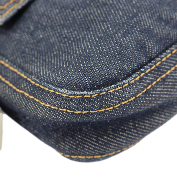 FENDI Denim Baguette Bag Blue