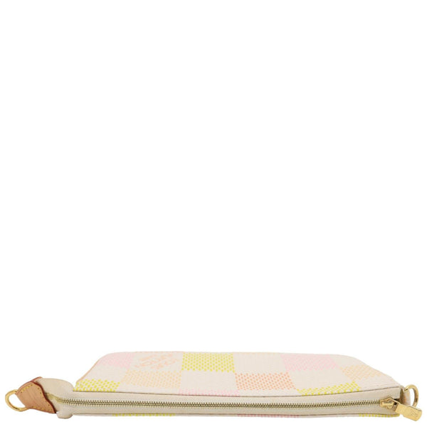 LOUIS VUITTON Pochette Accessoires Damierlicious Coated Canvas Shoulder Bag Pink