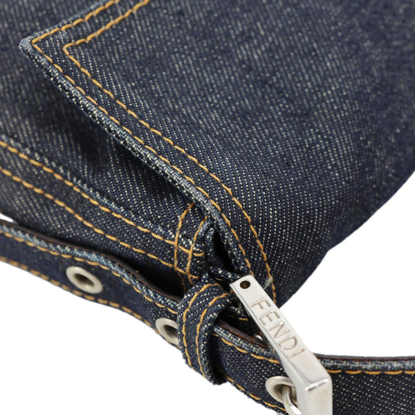 FENDI Denim Baguette Bag Blue