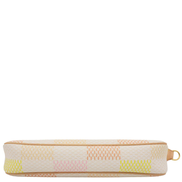 LOUIS VUITTON Pochette Accessoires Damierlicious Coated Canvas Shoulder Bag Pink