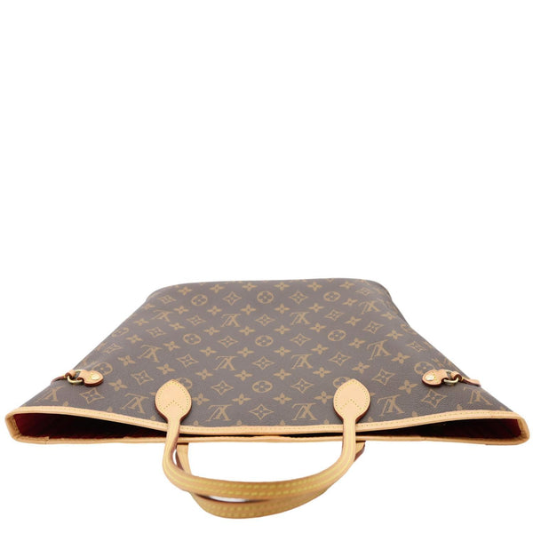 LOUIS VUITTON Neverfull MM Monogram Canvas Tote Bag Brown