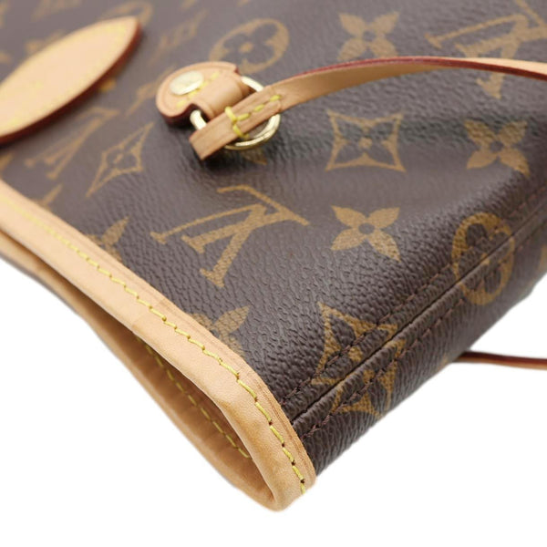 LOUIS VUITTON Neverfull MM Monogram Canvas Tote Bag Brown