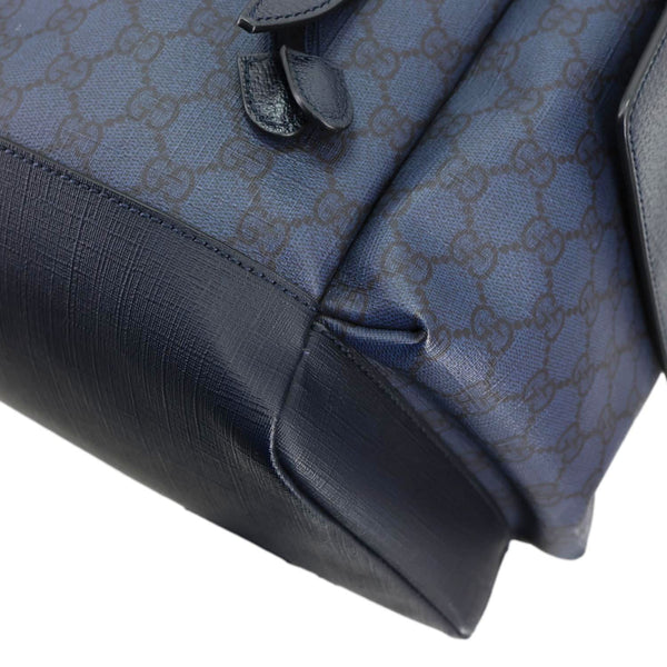 GUCCI Ophidia GG Supreme Canvas Backpack Navy Blue 598140