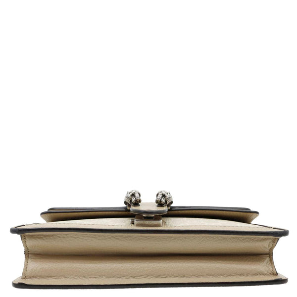 GUCCI Dionysus Small GG Supreme Shoulder Bag Beige 499623