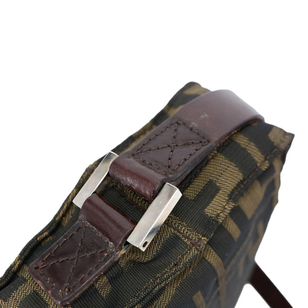 FENDI Zucca FF Canvas Vintage Messenger Bag Brown