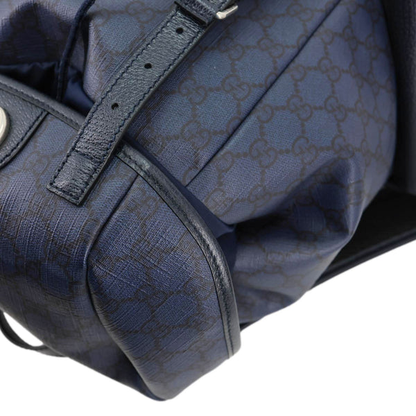 GUCCI Ophidia GG Supreme Canvas Backpack Navy Blue 598140