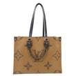 LOUIS VUITTON Onthego MM Giant Monogram Reverse Canvas Tote Bag Brown