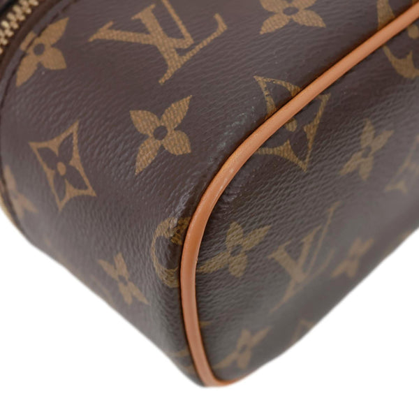 LOUIS VUITTON Nice Nano Monogram Canvas Vanity Case Brown