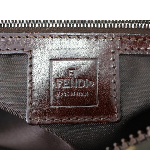 FENDI Zucca FF Canvas Vintage Messenger Bag Brown
