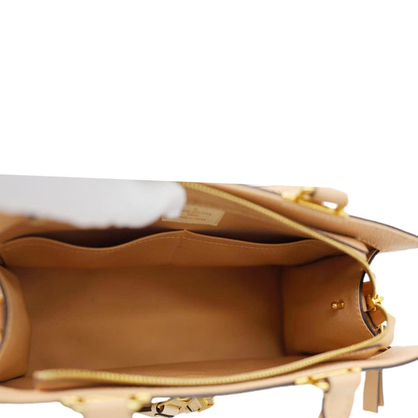 LOUIS VUITTON Sully PM Monogram Empreinte Leather Shoulder Bag Papyrus