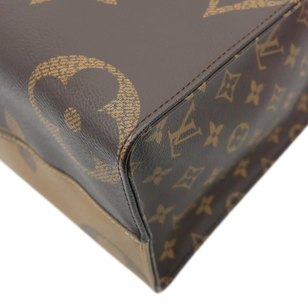 LOUIS VUITTON Onthego MM Giant Monogram Reverse Canvas Tote Bag Brown