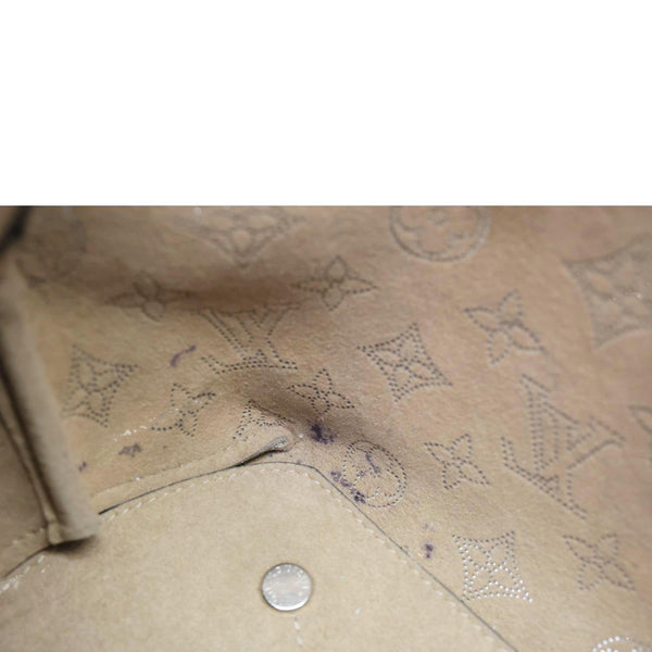 LOUIS VUITTON Bella Mahina Calf Leather Crossbody Bag Beige