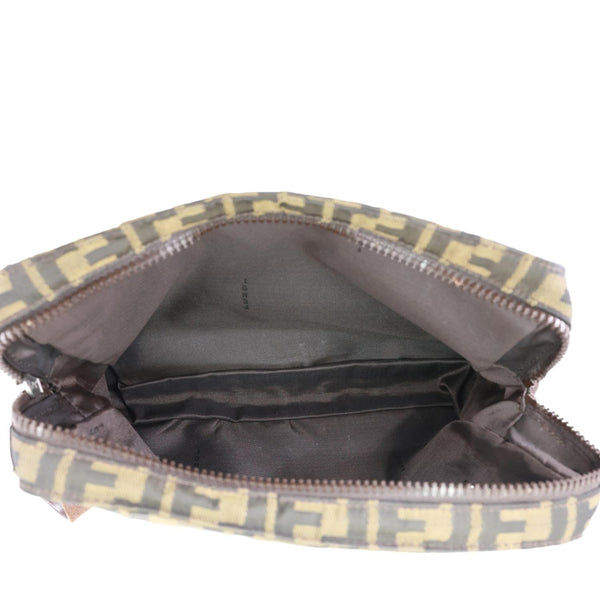 FENDI Zucca FF Canvas Vintage Messenger Bag Brown