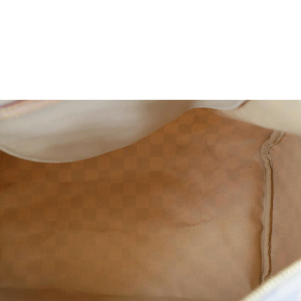 LOUIS VUITTON Speedy 35 Damier Azur Satchel Bag White