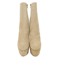 CHRISTIAN LOUBOUTIN Suede Boots Beige Size 39