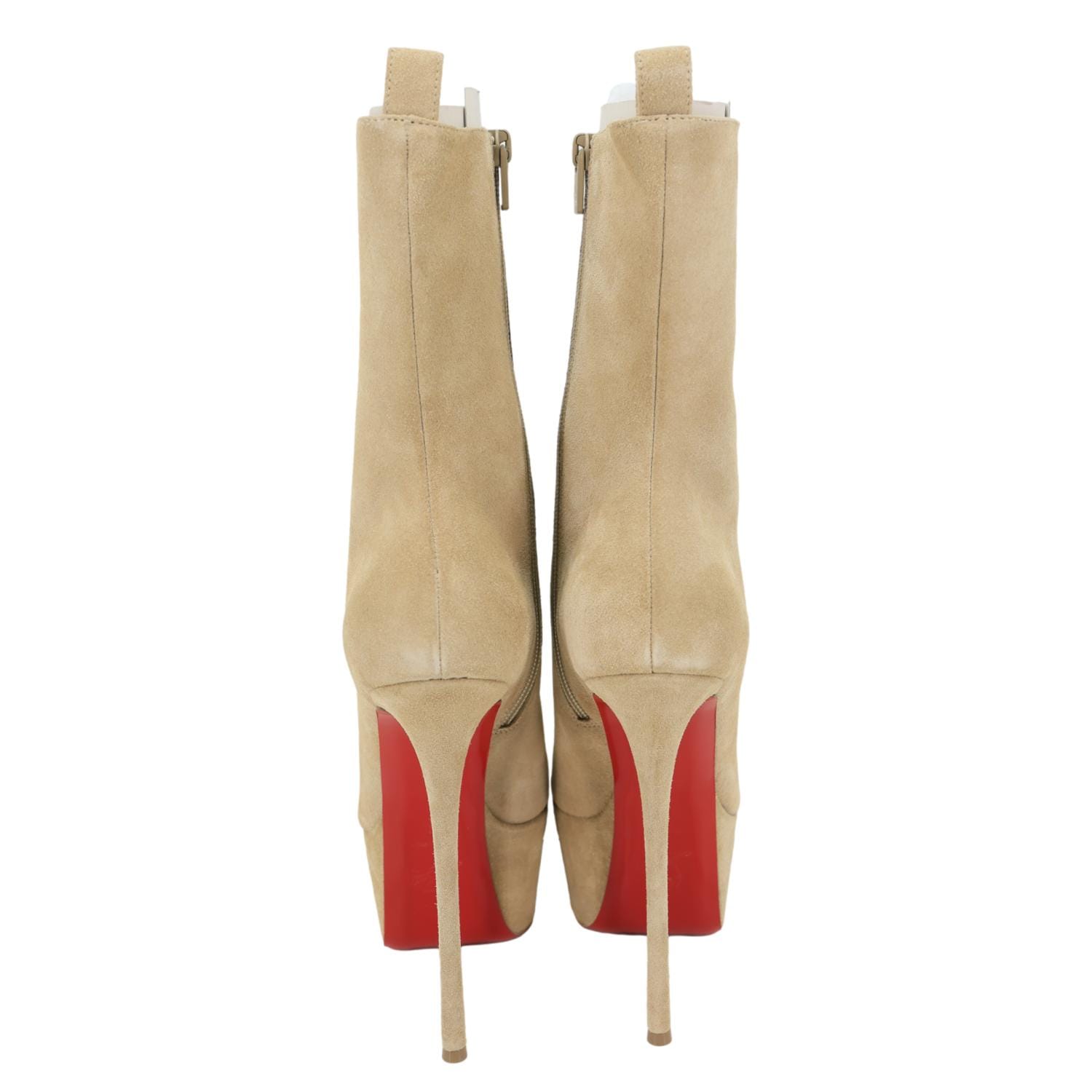 CHRISTIAN LOUBOUTIN Suede Boots Beige Size 39