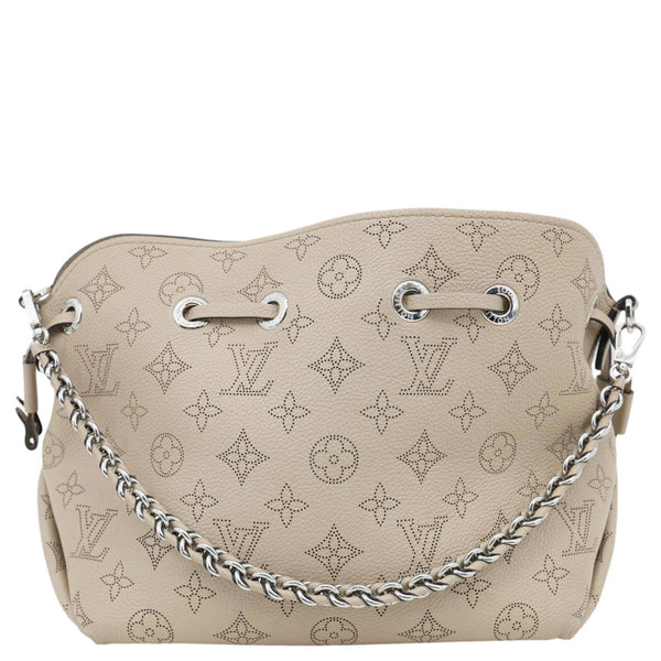 LOUIS VUITTON Bella Mahina Calf Leather Crossbody Bag Beige