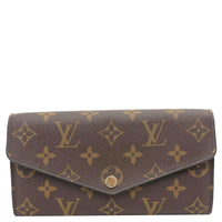 LOUIS VUITTON Sarah Monogram Canvas Wallet Red
