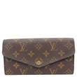 LOUIS VUITTON Sarah Monogram Canvas Wallet Red