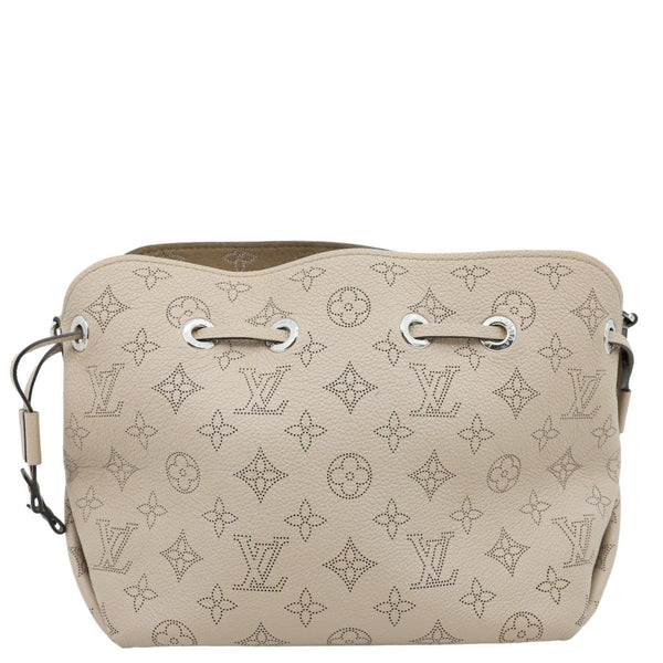 LOUIS VUITTON Bella Mahina Calf Leather Crossbody Bag Beige